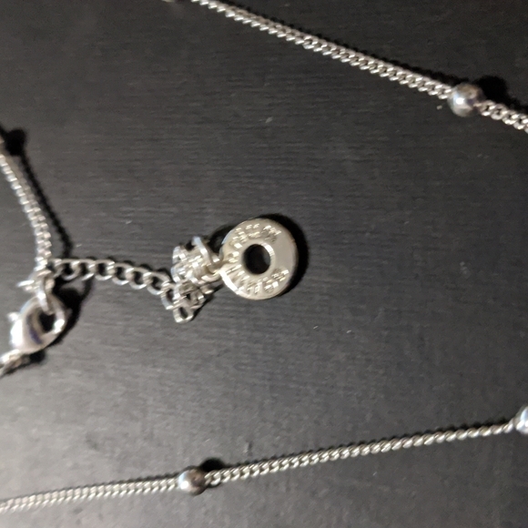 Equilibrium Silver Tone Open Work Heart Shape Pendant Statement Necklace - Picture 3 of 4